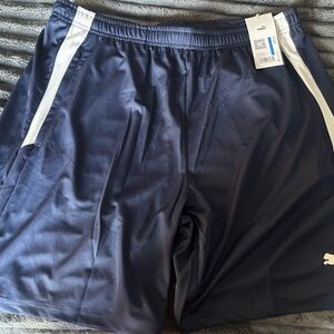 Puma Navy Shorts with White Accent